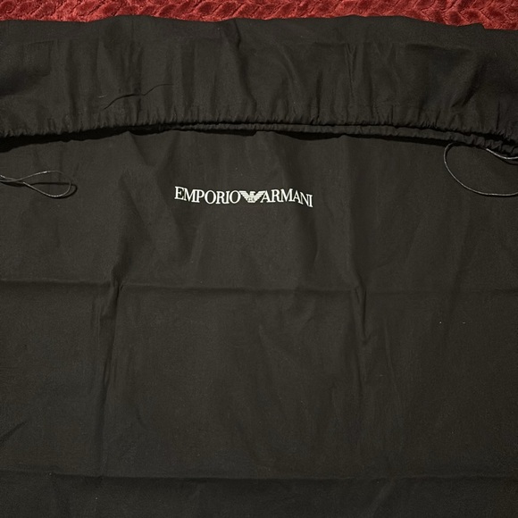 Emporio Armani Unisex Large 27.5”x27.5” Black Dust Bag - New - Picture 2 of 3